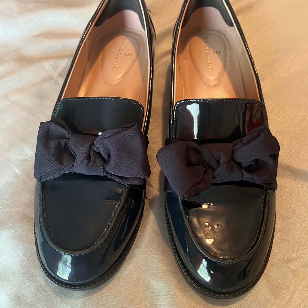 Bandolino Women's Blue Loafers with Bow Size 8M